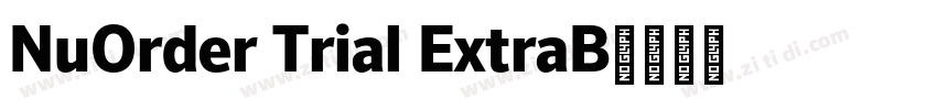 NuOrder Trial ExtraB字体转换